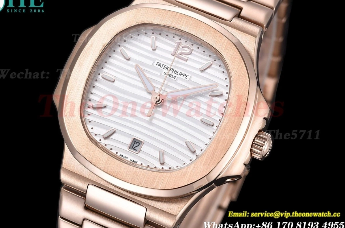 Dial RG Nautilus MY8215 GDF RG White 40mm 0514